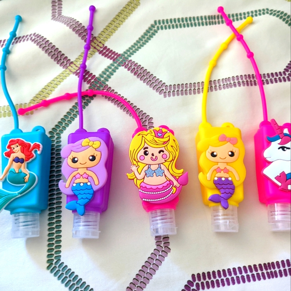 Brand new 5 pieces of keychain sanitizer bottles